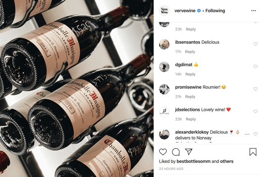 Verve Wine Instagram