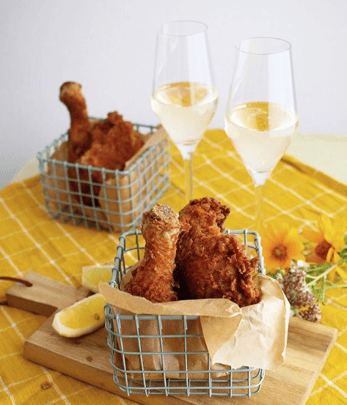 chicken and champagne